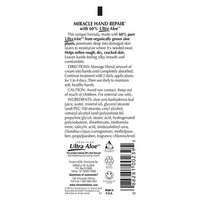 Miracle of Aloe, Miracle Hand Repair Cream 4 ounce tube with 60% UltraAloe - 2 Pack