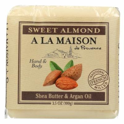 A La Maison Bar Soap - Sweet Almond - Case Of 6 - 3.5 Oz