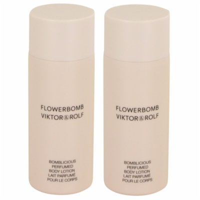 FLOWERBOMB 0.5 oz Body Lotion for Women by Viktor & Rolf (PACK 2)