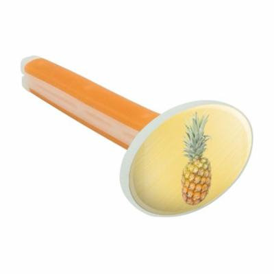 Pineapple Fruit on Yellow Tropical Background Car Air Freshener Vent Clip - Citrus Blossom Scent