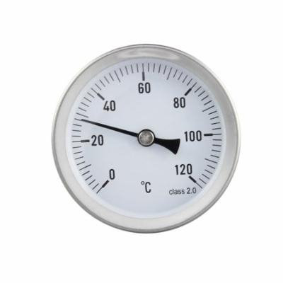 63mm Dial Thermometer Liquid Temperature Gauge 0-120°C Horizontal Mounting
