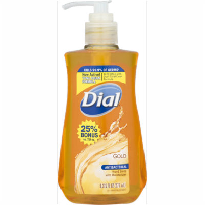 (4 pack) Dial Antibacterial Hand Soap with Moisturizer, Gold, 9.375 Oz