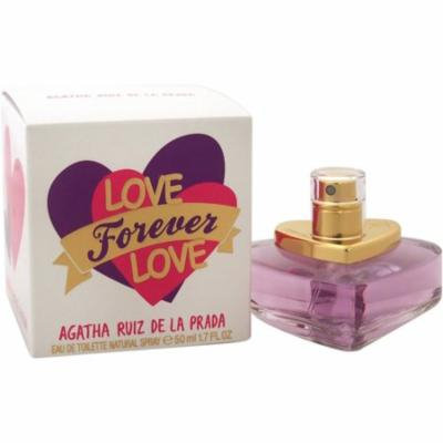 4 Pack - Agatha Ruiz De La Prada Love Forever Love Eau de Toilette Spray for Women 1.7 oz