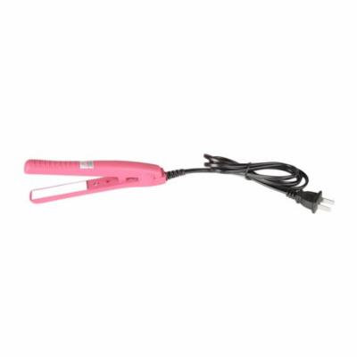 Professional Mini hair straightener Iron Pink Ceramic Electronic Hairs Straightening styling tools Home Use with pink color