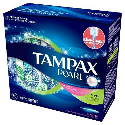 Tampax Pearl Super Scented Tampons - 36ct
