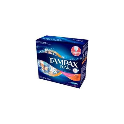 Tampax Pearl Plastic Applicator Super Plus Absorbency Scented Tampons - 36ct