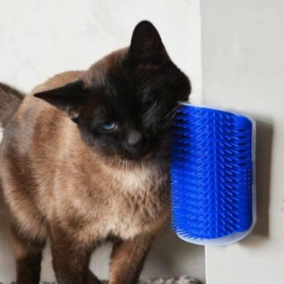 Pet Cat Massager Brush Comfortable Corner Cat Massage Self Groomer Comb on Clearance