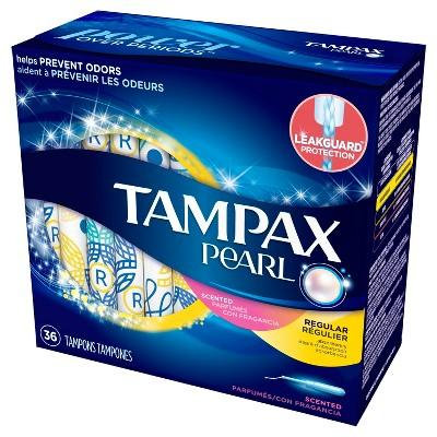 Tampax Pearl Regular Absorbency Scented Tampons - 36ct