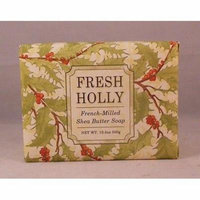 Greenwich Bay Shea Butter Luxury Spa Soap, Large 10.5 oz, Christmas Ltd Edition FRESH HOLLY