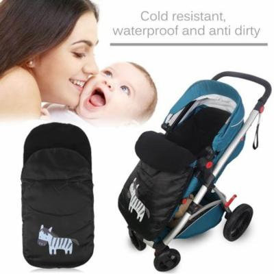 Windproof Cold-Proof Baby Stroller Sleeping Bag Winter Autumn Cover Mat black
