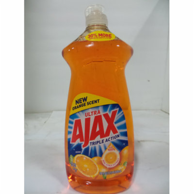 Ajax Triple Action Dishwashing Liquid, Orange, 28 oz-Pack of 2