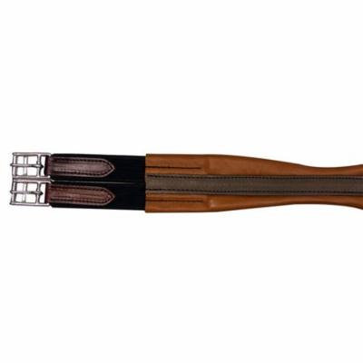 Legacy Manufacturing THG40 40 in. English Shaped Leather Girth for Comfort, Brown