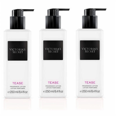 Victoria's Secret Tease Fragrance Lotion 8.4 oz / 250 ml for Women (PACK 3)