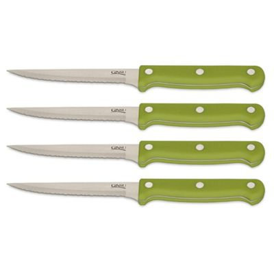 Ginsu Essential Series 4-pc. Steak Knife Set, Green