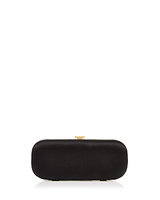 Halston Heritage Oblong Large Satin Minaudiere