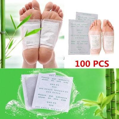 100 pcs Detox Foot Patches, Finlon Detox Foot Pads Foot Detox Pads Foot Pads Detox Patches Body Detox Body Cleanse Patches Cleansing Detox Foot Pads Stress Relief