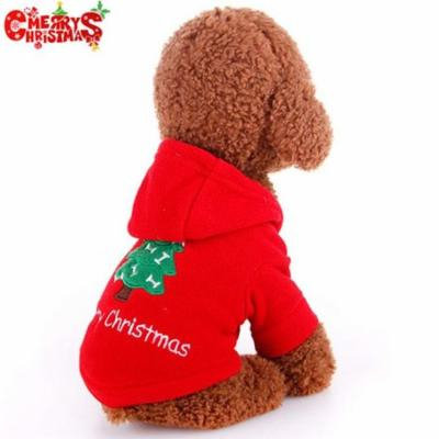 Merry Christmas! Warm Christmas Dog Coat Bright Red Puppy Jacket Autumn Winter Pet Dog Clothes