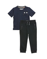 Sovereign Code Boys' Embroidered Tee & Joggers Set - Baby