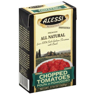 Alessi Premium All Natural Polpa di Pomodoro Chopped Tomatoes, 17.6 oz, (Pack of 12)
