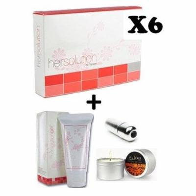 HerSolution Pills 6 Month - Female Enhancement Libido Enhancer Her Solution; 100% all-natural
