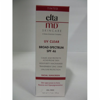 Elta MD UV Clear Tinted Broad-Spectrum SPF 46 1.7 oz pack of 2