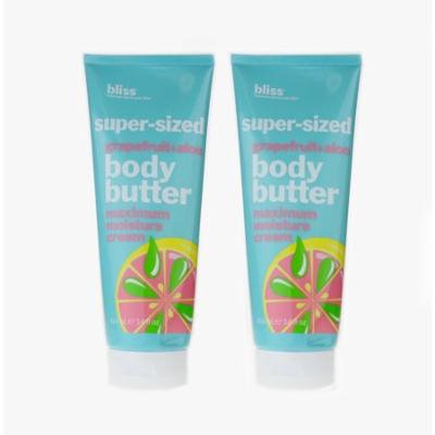 Bliss Super Sized Grapefruit+Aloe Body Butter 14oz/414ml New (Pack of 2)