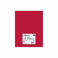 Cdstk Glossy 8.5x11 12pt Red 5pc