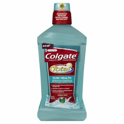Colgate Total Gum Health Mouthwash Clean Mint 33.8 oz.(pack of 3)