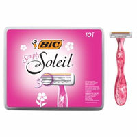 BIC Simply Soleil Women's 3-Blade Disposable Razor, 10-Count