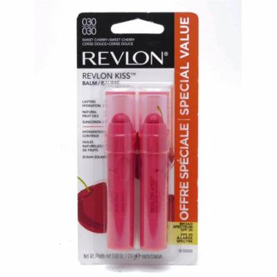 Revlon Kiss Balm SPF20 Sweet Cherry + Sweet Cherry 030 (each .09 Oz.)