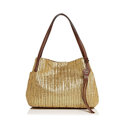 Eric Javits Women's Fashion Designer Aura Handbag in Caper