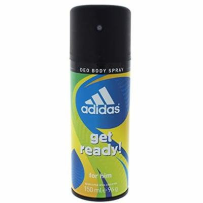2 Pack - Adidas Get Ready Deodorant & Body Spray 5.0 oz