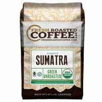 Fresh Roasted Coffee LLC, Green Unroasted Sumatra Coffee Beans, Fair Trade, USDA Organic, RFA, 5 Pound Bag