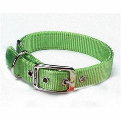 Double Thick Nylon Dog Collar- Lime 1 X 26 - DD 26LI