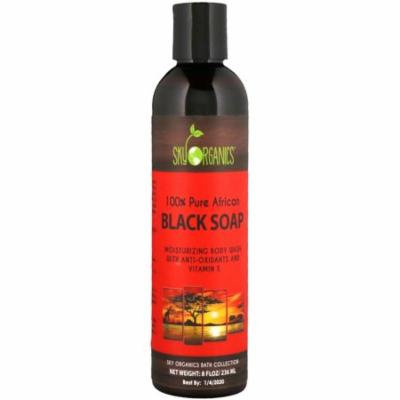 Sky Organics 100 Pure African Black Soap Body Wash 8 fl oz 236 ml