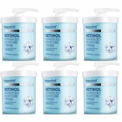 NatureWell Clinical Retinol Advanced Moisture Cream, Large, 96 oz (6 Tubs/16 OZ)