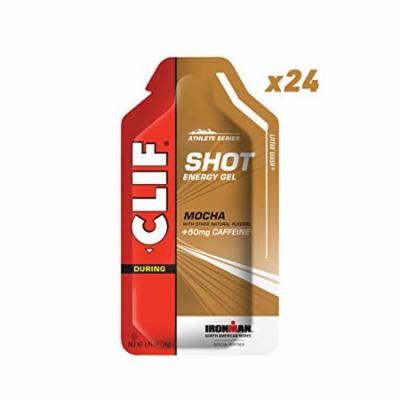 CLIF SHOT - Energy Gel - Mocha Flavor - With Caffeine (1.2 Ounce Packet, 24 Count)