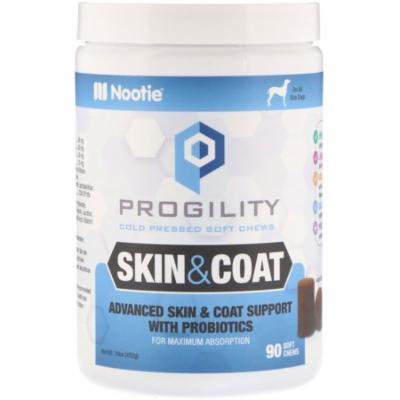 Nootie Progility Skin Coat For Dogs 90 Soft Chews