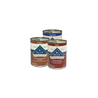 Blue Buffalo Homestyle Canned Variety Pack Dog Food (Beef Turkey Chicken) 12pack/ 12.5 oz