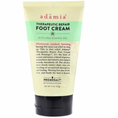 Adamia Therapeutic Repair Foot Cream with Macadamia Oil 4 oz 127 g