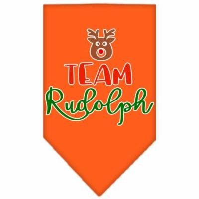 Team Rudolph Screen Print Bandana Orange Small