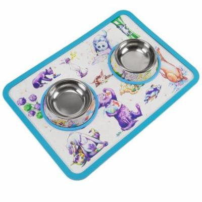 Cattitude Cat Bowls & Mat