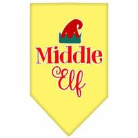 Middle Elf Screen Print Bandana Yellow Large