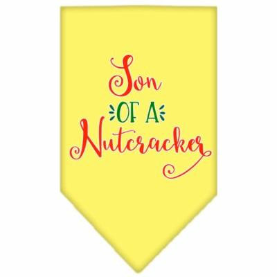 Son Of A Nutcracker Screen Print Bandana Yellow Large