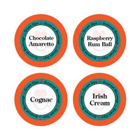 Smart Sips Coffee Liquor Lovers Flavored Coffee Variety Pack - Raspberry Rum Ball, Cognac, Irish Cream, Chocolate Amaretto, 48 Count, K-cup