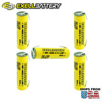 5pc IMR 14500 LiMN 800mAh Rechargeable High Drain Battery With TABS FAST SHIP