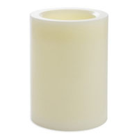 Candle Impressions® 6-Inch x 8-Inch Smooth Flameless Wax Pillar Candles with Vanilla Fragrance