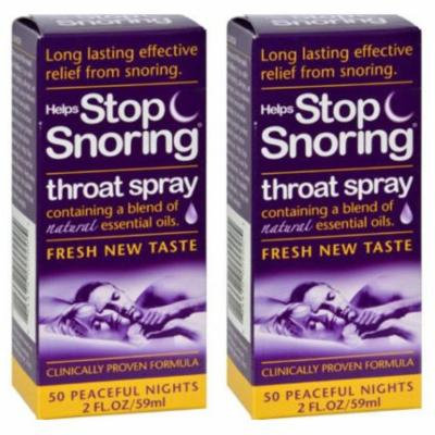 Essential Health Helps Stop Snoring Throat Spray 2 fl oz (Paks of 2)