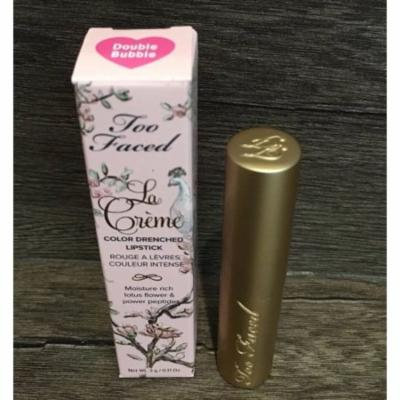 Too Faced La Creme Color Drenched Lipstick in DOUBLE BUBBLE GUM PINK Full Sized