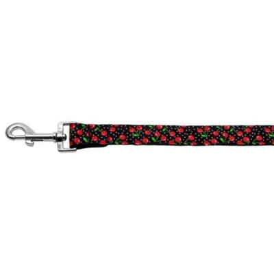 Cherries Nylon Collar Black 1 wide 6ft Lsh